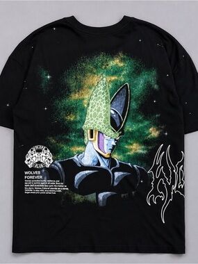 Darc Sport x Dragon Ball Z Cell Energy Premium Oversized Tee Black (L) Brand New